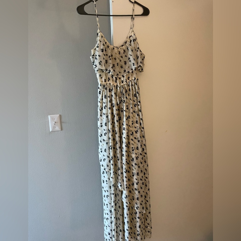 Abercrombie white floral maxi dress